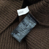 La TOTALITE 【洗える】ファーグローブニットチュニック ニットワンピース 定価19800円 チュニック 24AW ブラウン レディース ラトータリテ【中古】6-0818T♪