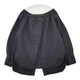 Plage ギャザースリーブ バックスリット ブラウス シャツ ブラック レディース プラージュ【中古】6-0608M∞