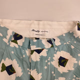 BEAMS BOY 魚柄 ショートパンツ ハーフパンツ ショーツ ライトブルー ホワイト レディース ビームスボーイ【中古】6-0624S∞