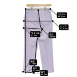 Spick and Span Noble ドライコットンリネンステップヘムパンツ 3 スラックス パンツ 23SS ラベンダー レディース スピック＆スパン ノーブル【中古】6-0608M∞