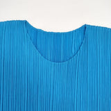 PLEATS PLEASE ISSEY MIYAKE プリーツ 半袖Ｔシャツ カットソー ライトブルー レディース プリーツプリーズ【中古】6-0624S∞