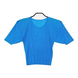 PLEATS PLEASE ISSEY MIYAKE PP97-JK012 プリーツ サイズ4 半袖Ｔシャツ カットソー ライトブルー レディース プリーツプリーズ【中古】6-0624S∞