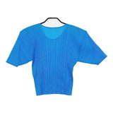 PLEATS PLEASE ISSEY MIYAKE PP97-JK012 プリーツ サイズ4 半袖Ｔシャツ カットソー ライトブルー レディース プリーツプリーズ【中古】6-0624S∞