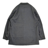 URU Double breasted jacket サイズ2 定価74800円 24SWRS02 ウールレーヨンシルク テーラードジャケット 24SS チャコールグレー メンズ ウル【中古】6-0908T♪