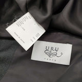 URU Double breasted jacket サイズ2 定価74800円 24SWRS02 ウールレーヨンシルク テーラードジャケット 24SS チャコールグレー メンズ ウル【中古】6-0908T♪