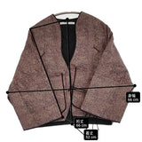 TOWAVASE ジネットジャケット 定価81400円 24-0007A 花柄 中綿 ノーカラージャケット 2024年 パープル系 レディース トワヴァーズ【中古】6-0207T♪