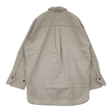qualite ウールツイルシャツ 定価26400円 3243-00-10013 サイズF 長袖シャツ ベージュ レディース カリテ【中古】6-0826T∞