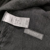 NEST ROBE CONFECT 炭染め リネングレンチェック ノーカラージャケット 定価39600円 24SS チャコールグレー メンズ ネストローブコンフェクト【中古】6-0414M♪