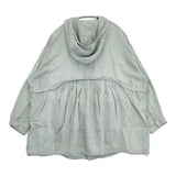 nest Robe リネン超撥水フーディ ギャザー 01241-1035 コート ブルゾン ライトグリーン レディース ネストローブ【中古】6-0516M∞