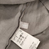 nest Robe コットンモールスキンリネン切替えドレス 01203-1063 ギャザー ワンピース グレージュ レディース ネストローブ【中古】6-0317M♪