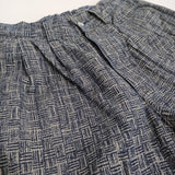 45R/45rpm 算崩しジャカードデニムの908ペグトップパンツ サイズ4 定価47300円 デニムパンツ ネイビー グレー メンズ フォーティーファイブアールピーエム【中古】6-0203G♪