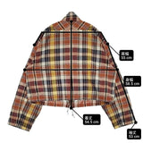 BEAMS BOY マドラスチェックブルゾン 定価21780円 ブルゾン 25SS ブラウン レッド レディース ビームスボーイ【中古】6-0207M♪