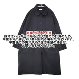休日と詩 portom1805 ウエストドローコード コットン コート ブラック レディース 休日と詩【中古】6-0826M∞
