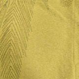 JURGEN LEHL J0182UB933 ヤシの木刺繍 コットンヘンプ ワンピース チュニック イエロー系 レディース ヨーガンレール【中古】6-0624S∞