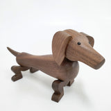 Kay Bojesen Denmark カイ・ボイスン デンマーク 未使用品 木製玩具 置物 ダックスフンド オブジェ ブラウン レディース【中古】6-0209G◎