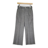 union launch TROUSERS ウールトラウザー 日本製 サイズXS スラックス パンツ グレー レディース ユニオンランチ【中古】6-0818T♪