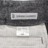 union launch TROUSERS ウールトラウザー 日本製 サイズXS スラックス パンツ グレー レディース ユニオンランチ【中古】6-0818T♪
