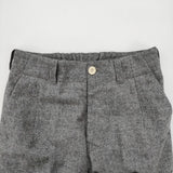 union launch TROUSERS ウールトラウザー 日本製 サイズXS スラックス パンツ グレー レディース ユニオンランチ【中古】6-0818T♪