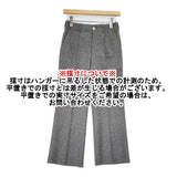 union launch TROUSERS ウールトラウザー 日本製 サイズXS スラックス パンツ グレー レディース ユニオンランチ【中古】6-0818T♪