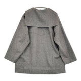 union launch ウール セーラーカラーシャツ 日本製 サイズXS ブラウス シャツ グレー レディース ユニオンランチ【中古】6-0203T♪