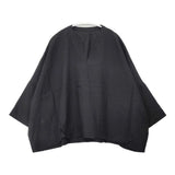 ARTS&SCIENCE 071-L697-122 リネン ワイド ブラウス シャツ ブラック レディース アーツ&サイエンス【中古】6-0518M∞