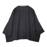 ARTS&SCIENCE 071-L697-122 リネン ワイド ブラウス シャツ ブラック レディース アーツ&サイエンス【中古】6-0518M∞