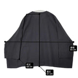 ARTS&SCIENCE 071-L697-122 リネン ワイド ブラウス シャツ ブラック レディース アーツ&サイエンス【中古】6-0518M∞