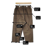 ARTS&SCIENCE 083-L313-025 モールスキン コットン イージー パンツ ブラウン レディース アーツ&サイエンス【中古】6-0826T∞