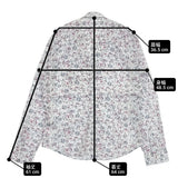 Frank & Eileen BARRY/LE BPFR 小花柄 コットン サイズXS 長袖シャツ ホワイト ピンク レディース フランク & アイリーン【中古】6-0329M△