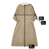 MACKINTOSH PHILOSOPHY ウォッシャブルリネンワンピース 定価19800円 H5J29-116-40 ワンピース ベージュ レディース マッキントッシュフィロソフィー【中古】6-0608M∞