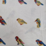 Cynthia Rowley ノースリーブ 鳥柄 スパンコール装飾 シルク Ｔシャツ カットソー ベージュ レディース シンシアローリー【中古】6-0624S∞