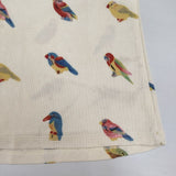 Cynthia Rowley ノースリーブ 鳥柄 スパンコール装飾 シルク Ｔシャツ カットソー ベージュ レディース シンシアローリー【中古】6-0624S∞