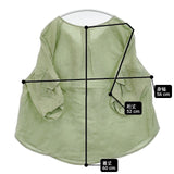 cloth&cross Hug O War リボン リネン ブラウス シャツ グリーン レディース クロス＆クロス ハグオーワー【中古】6-0608M∞