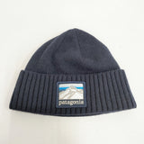 patagonia ブロデオ・ビーニー 定価7260円 29206 ウールナイロン ワッペン ニット帽 帽子 ニットキャップ ネイビー レディース パタゴニア【中古】6-0921T◎
