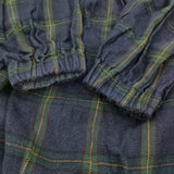 45R/45rpm ジンバネルのチロルブラウス（インディゴ） コットン チェック 定価48400円 ネイビー グリーン レディース フォーティーファイブアールピーエム【中古】6-0207T♪