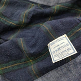 45R/45rpm ジンバネルのチロルブラウス（インディゴ） コットン チェック 定価48400円 ネイビー グリーン レディース フォーティーファイブアールピーエム【中古】6-0207T♪