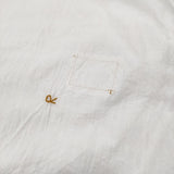 45R/45rpm インドカディのフリルカラーTシャツ コットン 定価35200円 ブラウス シャツ ホワイト レディース フォーティーファイブアールピーエム【中古】6-0207M♪