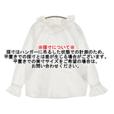 45R/45rpm インドカディのフリルカラーTシャツ コットン 定価35200円 ブラウス シャツ ホワイト レディース フォーティーファイブアールピーエム【中古】6-0207M♪