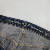 45R/45rpm 再び6.5空比古比女（生機） コットン 32 定価27500円 デニムパンツ ブルー レディース フォーティーファイブアールピーエム【中古】6-0329G△