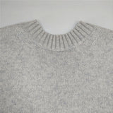 TOMORROWLAND tricot ウールカシミヤ2wayプルオーバー 定価18700円 11-02-95-02631 サイズL セーター ニット グレー レディース トゥモローランド【中古】6-0809T∞