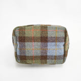 CLEDRAN HARRIS TWEED 2WAY TOTE ハリスツイード 2WAY トート 定価20900円 ウール ニット ショルダーバッグ ブルー ブラウン レディース クレドラン【中古】6-0921T◎
