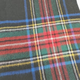TWEEDMILL ウール100% ピン付き チェック マフラー ストール レッド ブラック レディース ツイードミル【中古】6-0921T◎