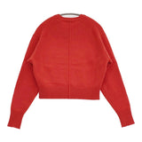 SLOBE IENA echecs クルーネックプルオーバー定価12100円 セーター ニット 24AW レッド レディース スローブイエナ【中古】6-0207T♪