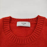SLOBE IENA echecs クルーネックプルオーバー定価12100円 セーター ニット 24AW レッド レディース スローブイエナ【中古】6-0207T♪