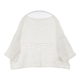Traditional Weatherwear リネン SLIT SIV BN TOP ワイド ブラウス シャツ ホワイト レディース トラディショナルウェザーウェア【中古】6-0517M∞