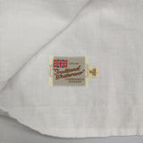 Traditional Weatherwear リネン SLIT SIV BN TOP ワイド ブラウス シャツ ホワイト レディース トラディショナルウェザーウェア【中古】6-0517M∞