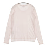 theory コットン クルーネック サイズS 長袖Ｔシャツ カットソー ロンＴ ベビーピンク レディース セオリー【中古】6-0329M△