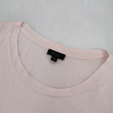 theory コットン クルーネック サイズS 長袖Ｔシャツ カットソー ロンＴ ベビーピンク レディース セオリー【中古】6-0329M△