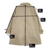 MARGARET HOWELL 578-112201 ライナー付き コットン サイズ1 日本製 ステンカラーコート ベージュ レディース マーガレットハウエル【中古】6-0329M△