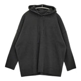 evam eva press wool parka プレスウールパーカー 定価34100円 E253K177 ニット パーカー 25AW ブラック レディース エヴァムエヴァ【中古】6-0203T♪